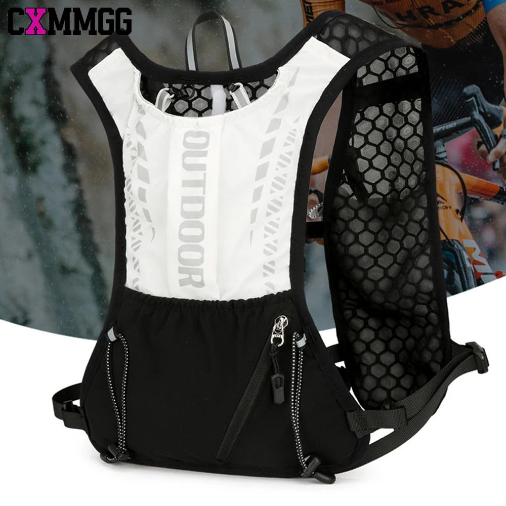 1PCS Running Hydration Vest Backpack,Lightweight Insulated Pack with 1.5L Water Bladder Bag Daypack for Hiking Trail Cycling