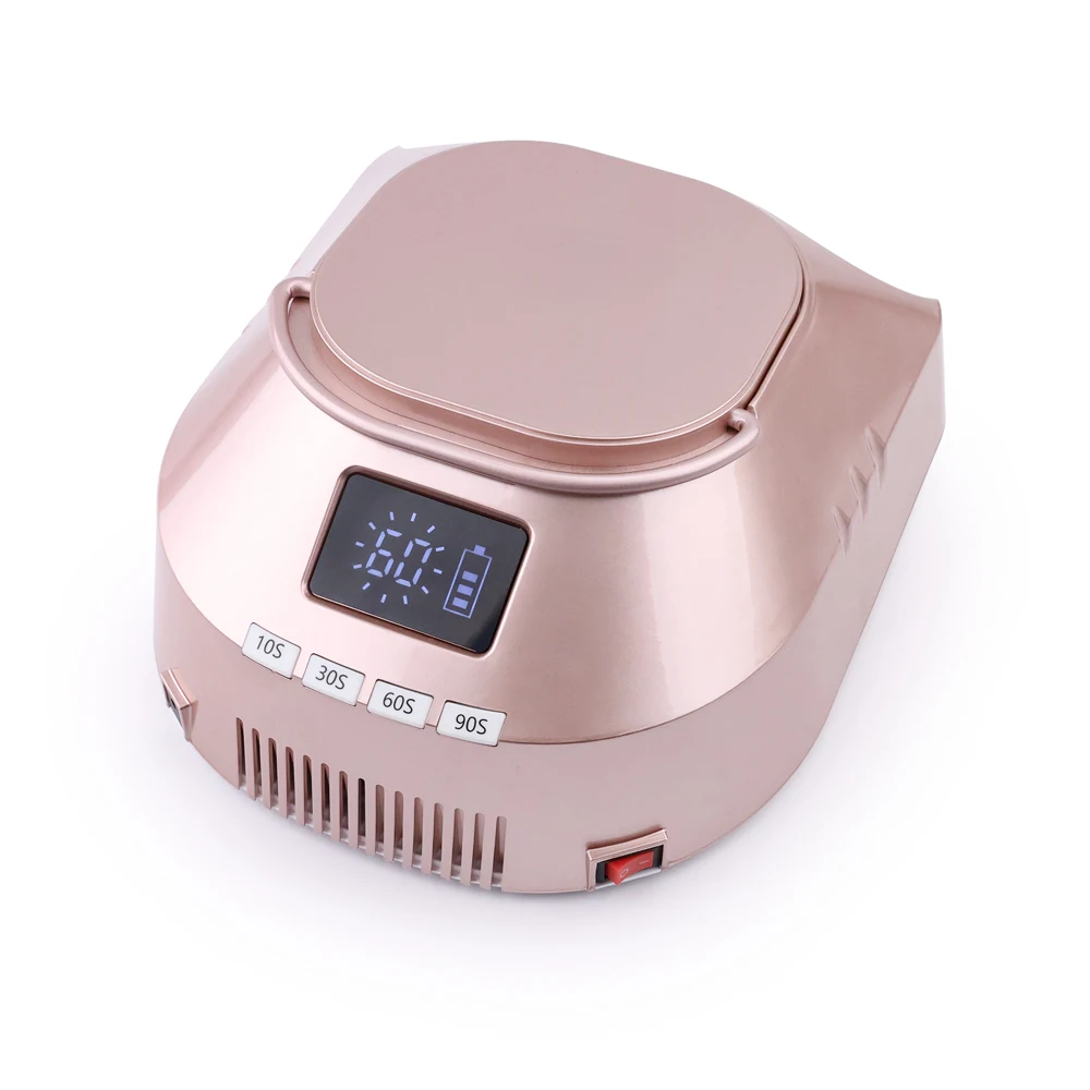 Hot selling high quality 86w blue light uv led rechargeable nail lamp cordless professional curing nail dryer salon lamp