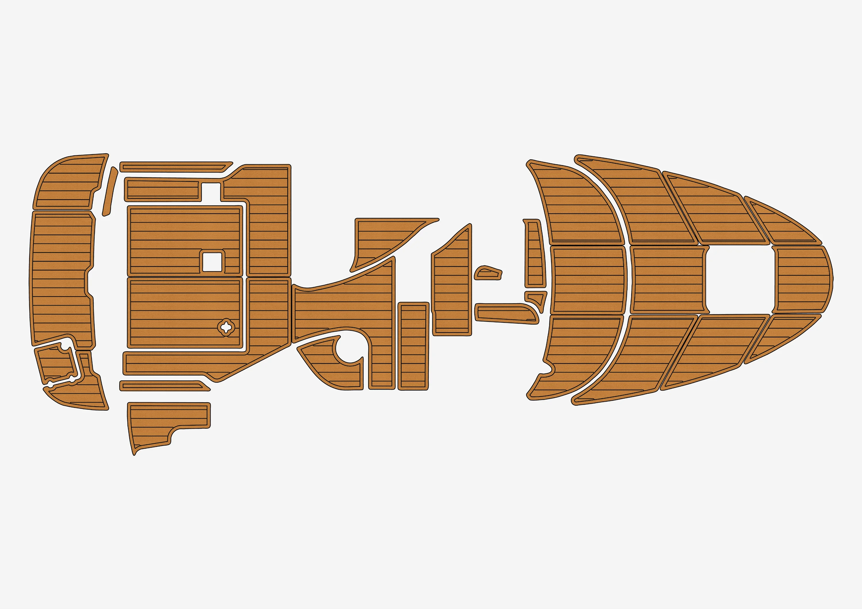 

1997-2005 Chaparral 260 Signature 1/4" 6mm EVA foam Non-Slip PVC Teak Decking marine Mat seadek aqua carpet Marine Floor