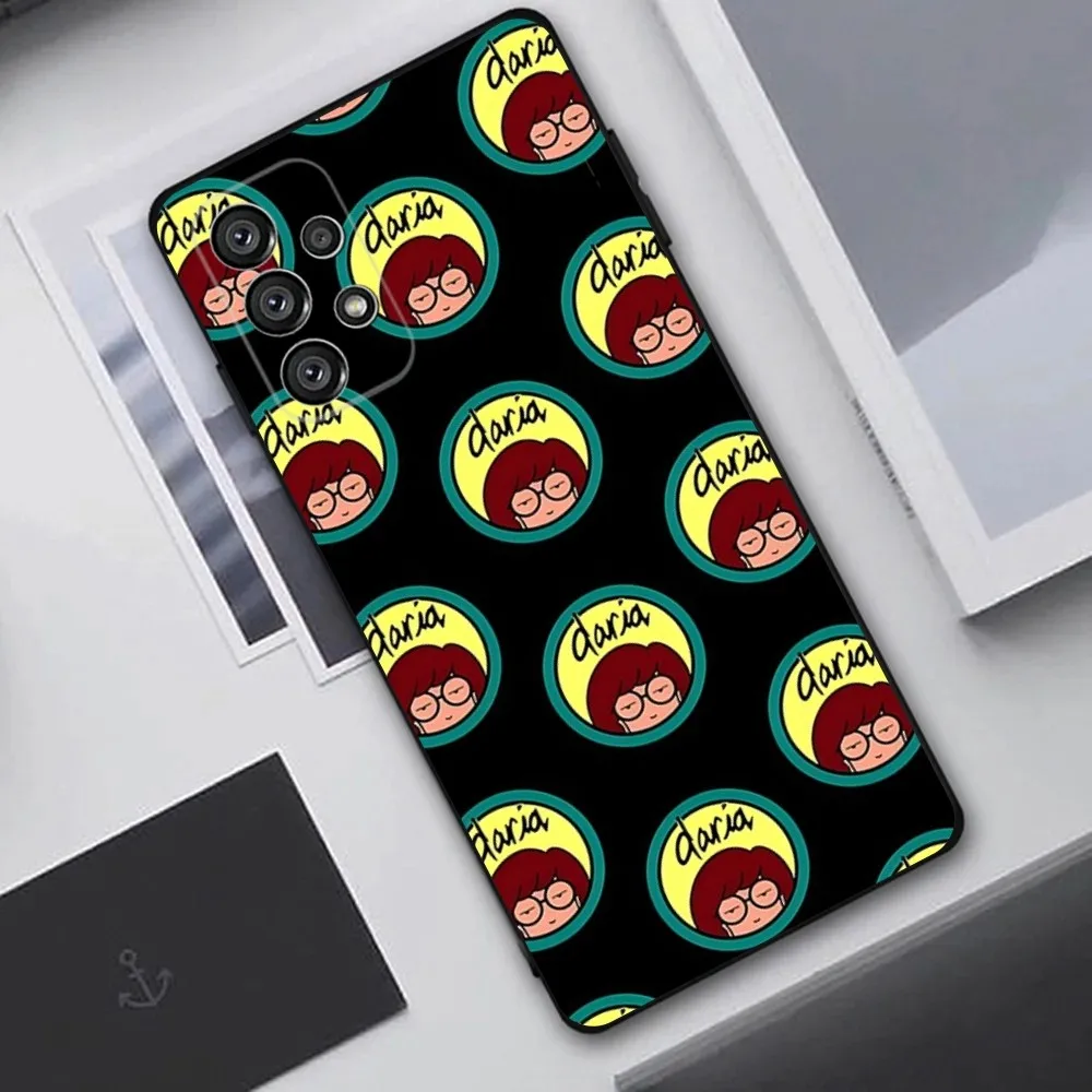 Cartoon D-Daria  Phone Case For Samsung Galaxy A20,A21s,A22,A31,A32,A52,A53,A72,73,A80,A91 Soft Black Cover