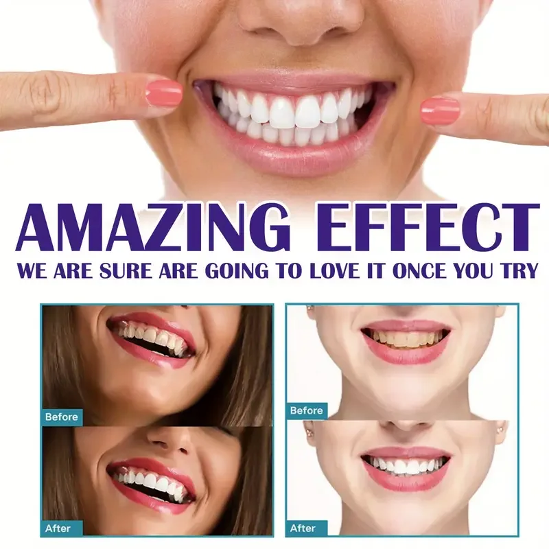 Tooth Cleansing Mousse V99 Purple Whitening Toothpaste Remove Stains Reduce Yellowing Care For Teeth Gums Fresh Breath 2023