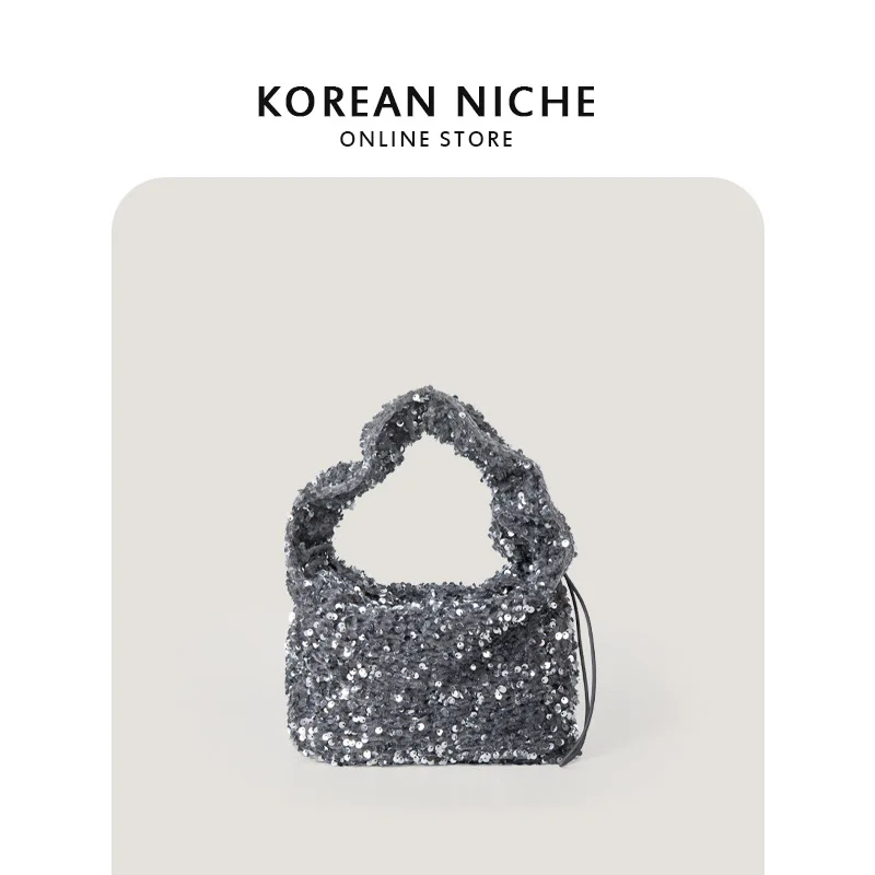 

Fashion Tote Trendy Sequin Handbags Women Luxury Designer Underarm Bag High Quality Casual Shoulder Bag Versatile Evening Party