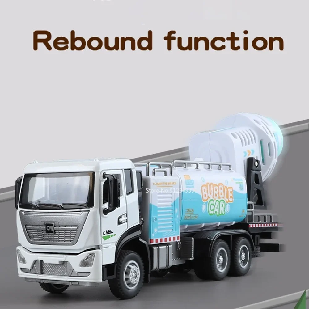 1:24 Blase Auto Modell Spielzeug Legierung Diecast Gummi Reifen Urban Engineering Fahrzeug Modelle Sound Licht Zurückziehen Sammlung Geschenke Jungen