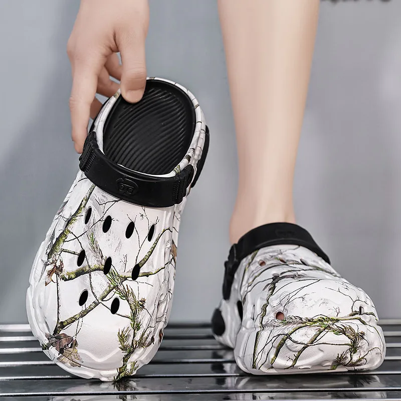 

Plus Size47 48 Men Clogs Sandals Summer Outdoor Garden Clogs Hole Shoes Male Casual Shoes Water Shoes Comfort Home Soft Slippers