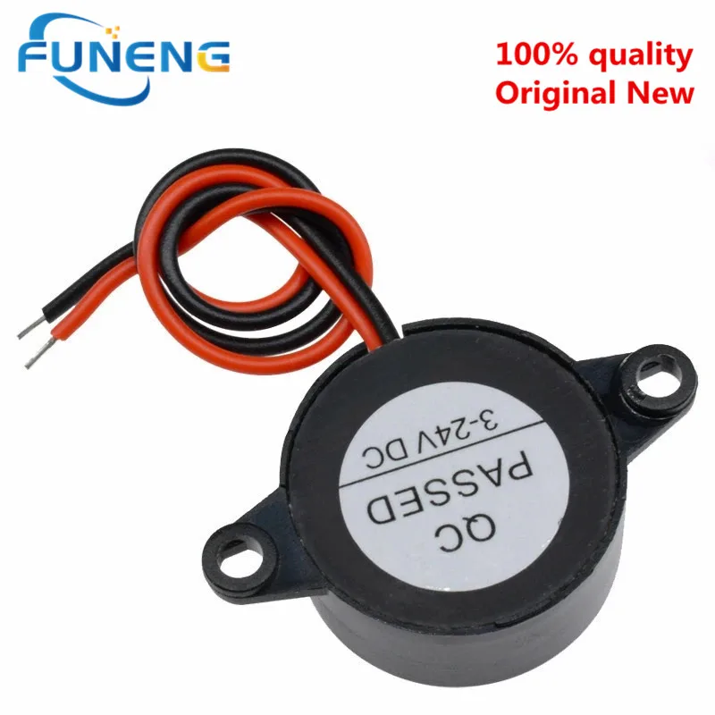 5PCS SFM-20B DC3-24V Durable 3-24V Piezo Electronic Buzzer Alarm 95DB Continuous Sound Beeper For Arduino Car Van