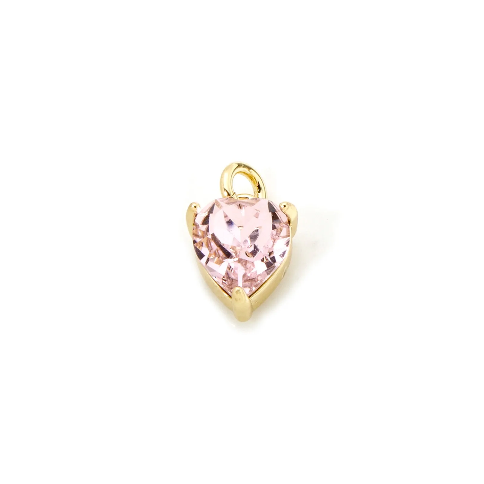 2 stücke Messing Charms Gold Farbe Geometrische Quadrat Herz Rechteck Mit Glas Cabochons Anhänger DIY Frauen Halskette Ohrringe Schmuck – Detail 4