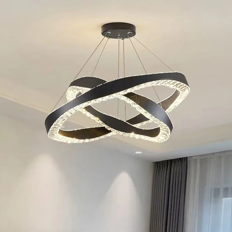 Nordic Acrylic Ball Chandelier for Dimmable Living Dining Room Food Tables Bedroom Pendant Lights Home Decor Lighting Fixture