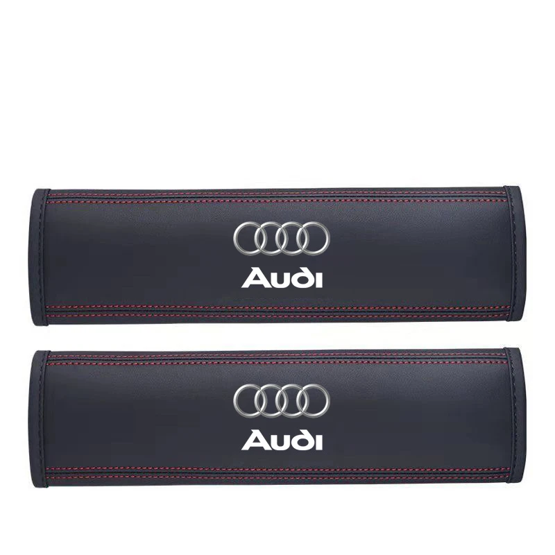 2PCS High Quality Car Seat Belt Protection Shoulder Pad Cover For AUDI A3 A4 A5 A7 A8 Q3 Q5 Q7 S3 S4 S5 S6 Interior Accessories