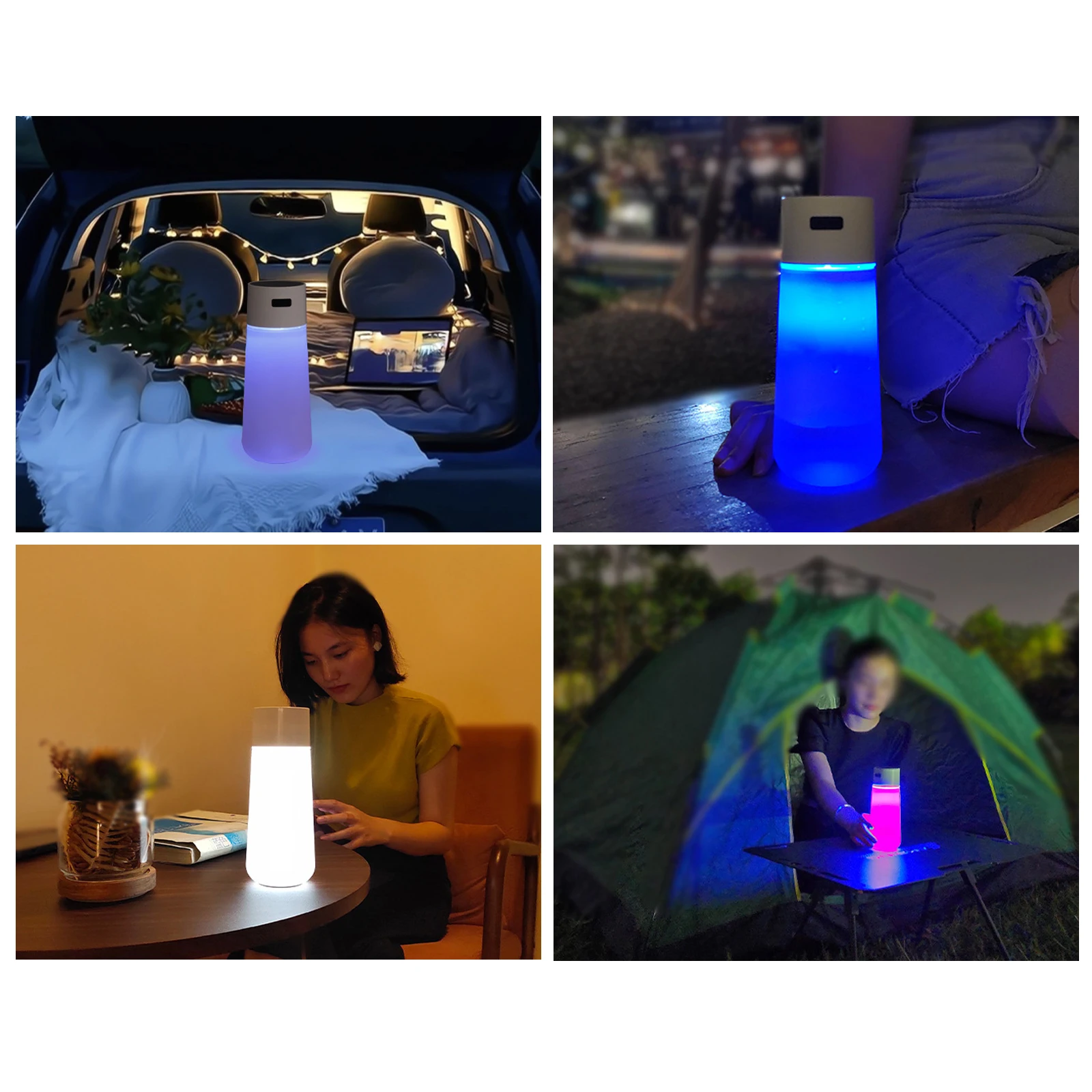 1pc 450ML Smart Water Cup lighted Cups Ambient Cup Water Bottle Led Digital Touch changeable light Anti-drop for Home Camping