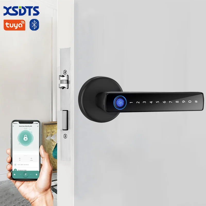 

F01 Tuya Bluetooth цифровой дверной замок для деревянной двери квартиры внутренний замок
