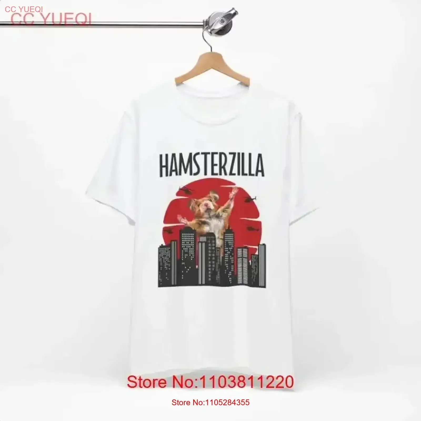 Funny Hamster T Shirt HamsterZilla Lover s Pet Meme vintage Washed Stretched Versatile fashion Stylish Comfortable homme