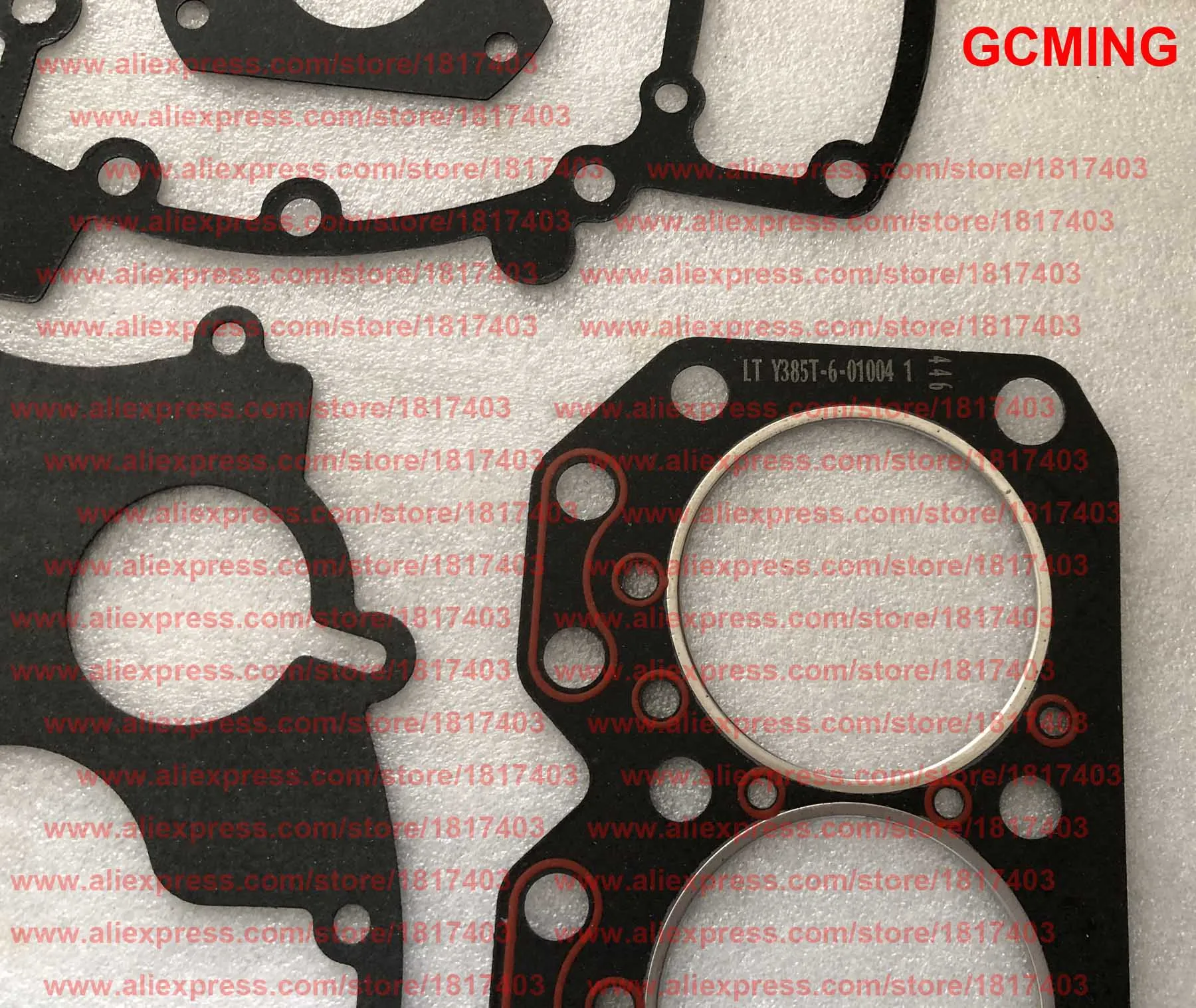 Yangdong Y385T Engine gasket kit & Y385T(1)-01004 Cylinder head gasket Y385-01002 / Y385T-6-01004 , JINMA JM254 / JM284 Tractors