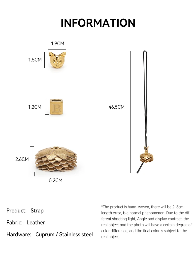 BAFELLI New Arrival Designer-Selected Cat-Shaped Charm Fashionable Portable Pendant Versatile Bag Leather Accessory