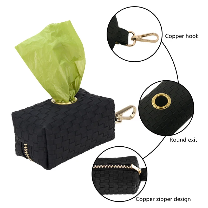 Fashion Dog Poop Bag Dispenser Dog Waste Bag Holder Pet Poop Pick Up Bags Organizer Garbage Bag Dispenser Pet Supplies