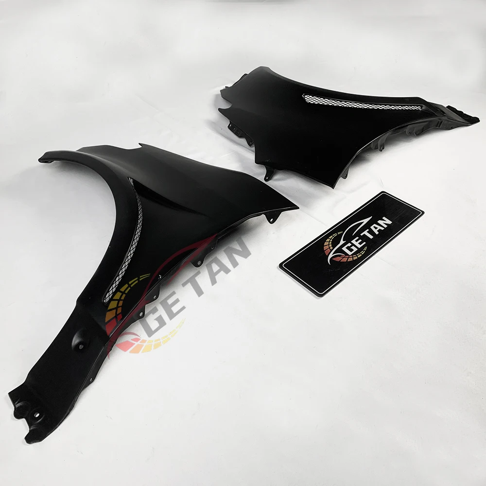 for GXPA16 Unpainted Fiberglass High Polished Side Fenders Bodykit Screw Easy Installation Fitment Tested 3-Month