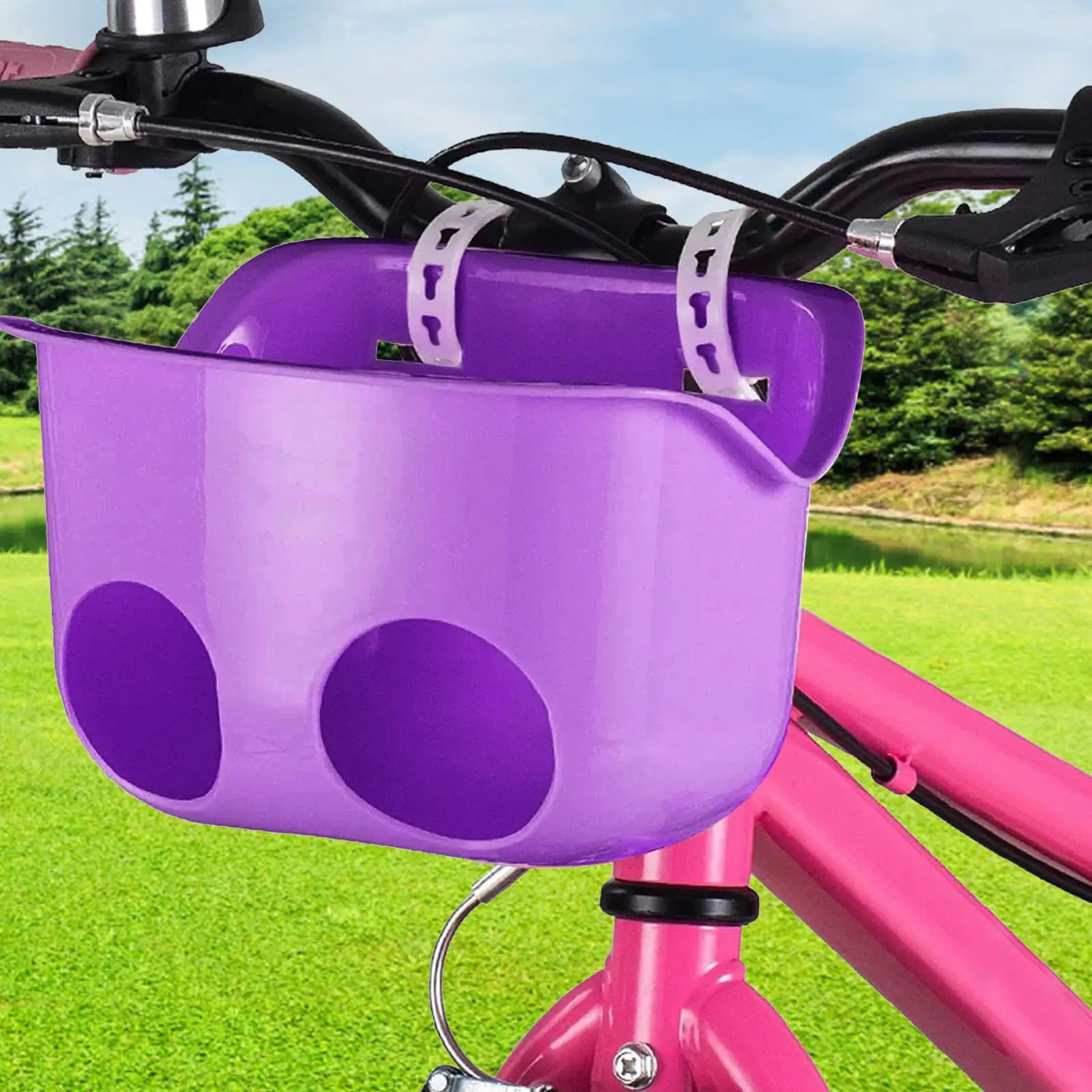 Doll Bicycle Seat Kids Gift Easy to Mount Decorate Doll bicycle seat basket balance bikes tricycles baby strollers view 4