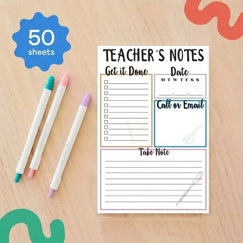 D0UA 50 листов учитель учитель для учителя для списка ноутбуков.