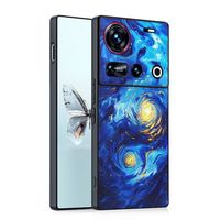 Phone Case For ZTE Nubia Z70 Ultra Starry Night Moon Cases Creative Simple Matte Frosted Protective Back Cover Silicone Shell