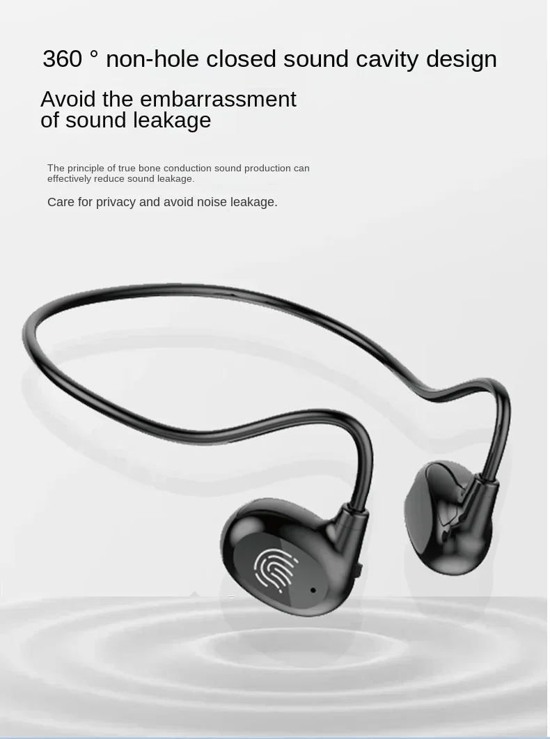 Xiaomi-Bluetooth付きワイヤレスヘッドセット,骨伝導イヤホン,ネックバンドヘッドフォン,mijia,タッチコントロール,マイク付きスポーツヘッドセット,ステレオ