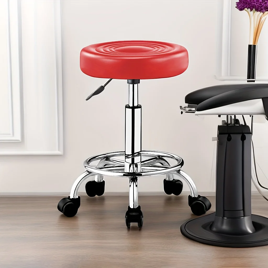 Adjustable height roller stool - comfortable hair salon chair for beauticians, spas and beauty services - Image 6