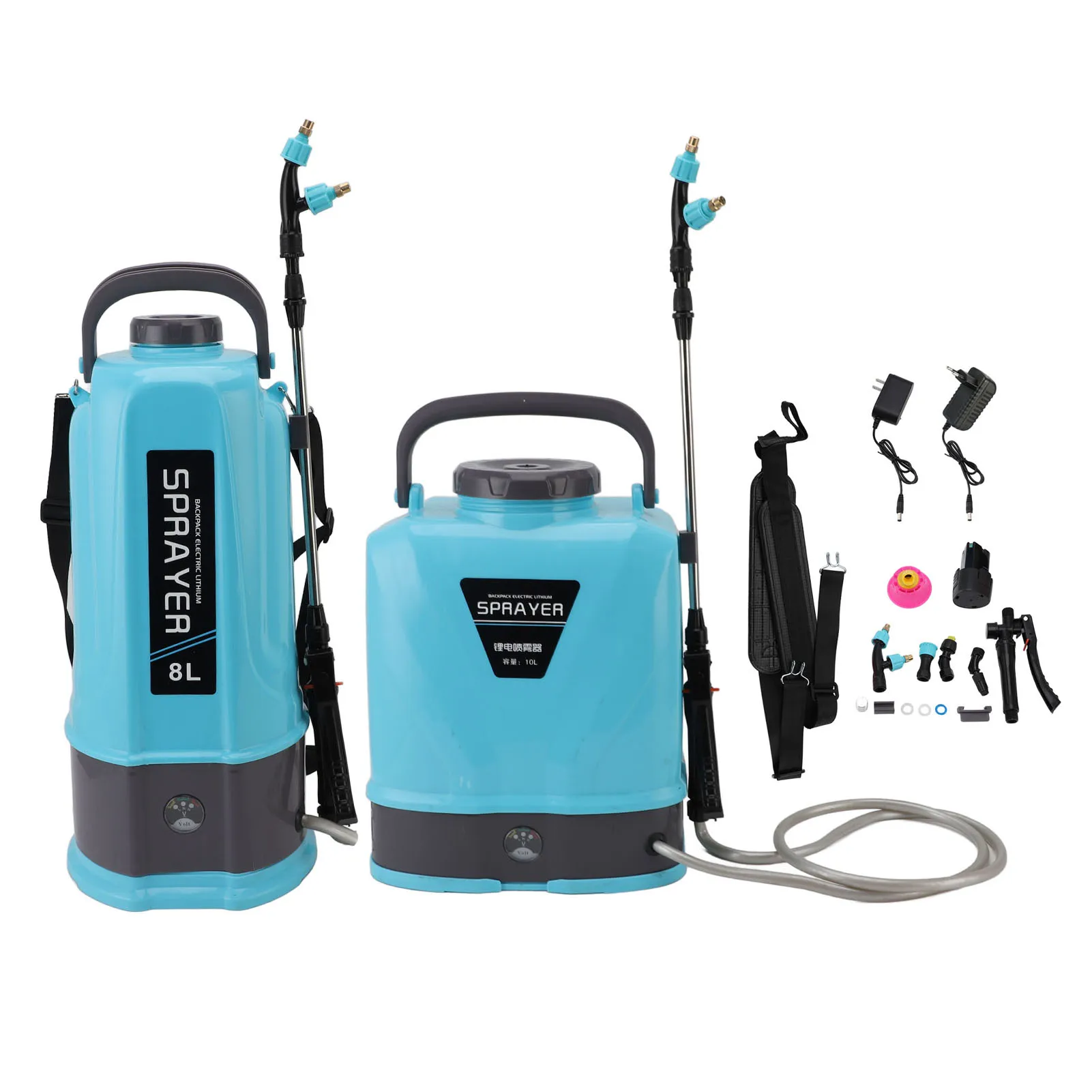

Garden Lawn Backpack Sprayer Adjustable Pressure Agricultural Electric Sprayer with 5 Nozzles For Weeding Spraying Cleaning