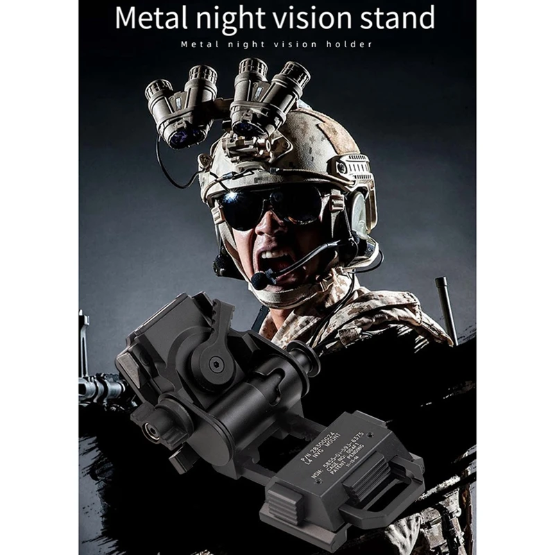 アルミニウム合金バンパー用ナイトビジョン,ヘルメットホルダー,l4g24金属,pvs15pvs18gpnvg18,ヘルメット交換