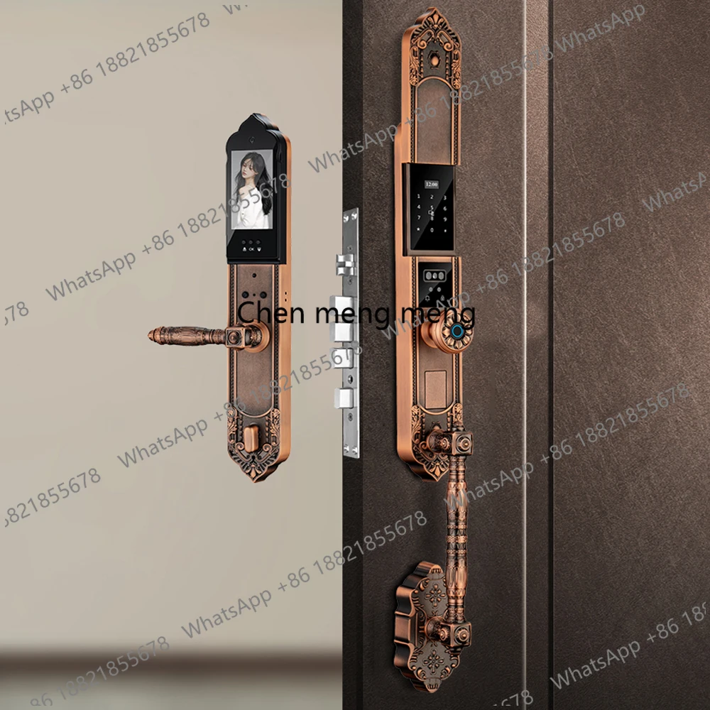 Waterproof Luxury Villa Smart Door Lock Sliding App WiFi Fingerprint Keyless Password