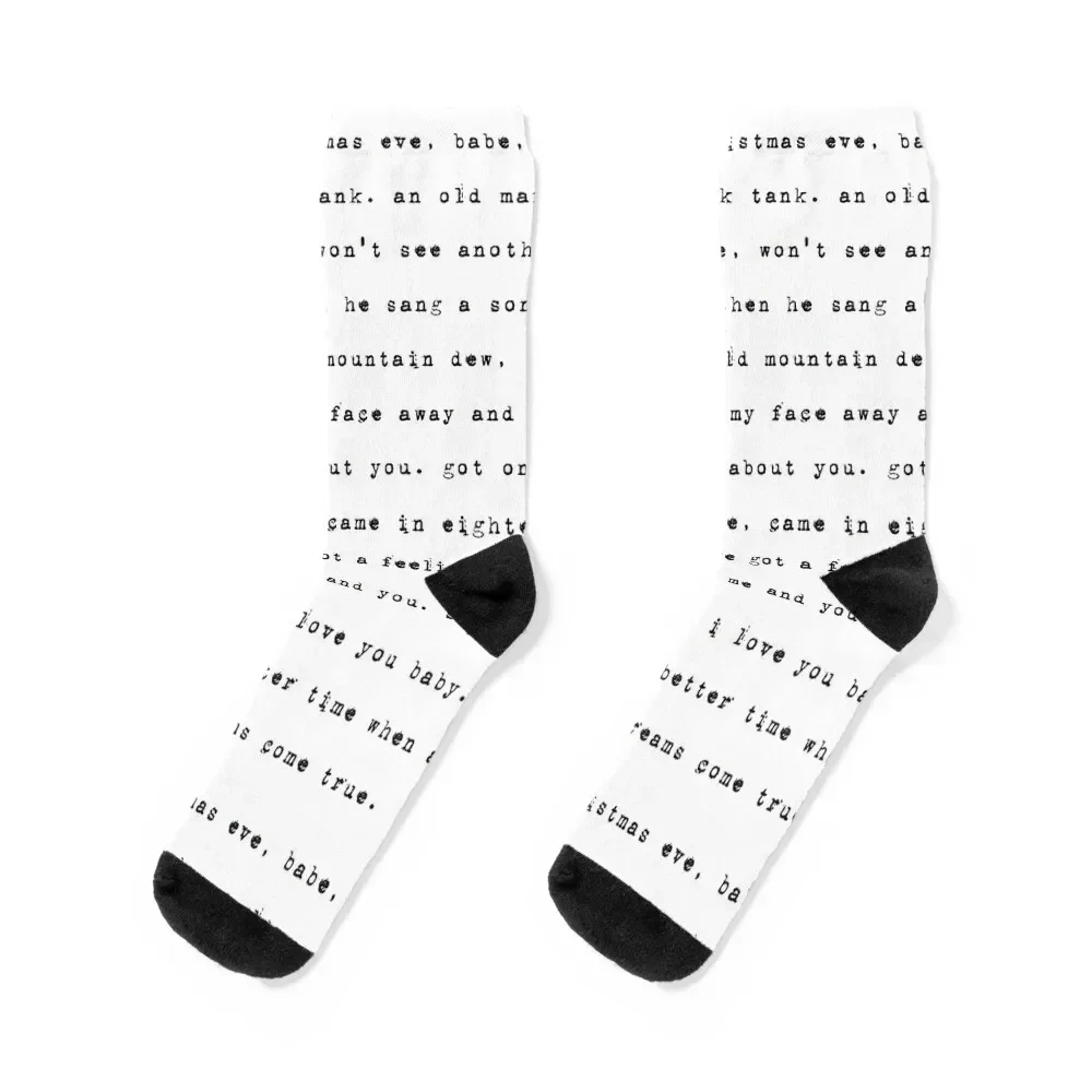 Fairytale of New York. Socks summer japanese fashion Woman Socks Men's