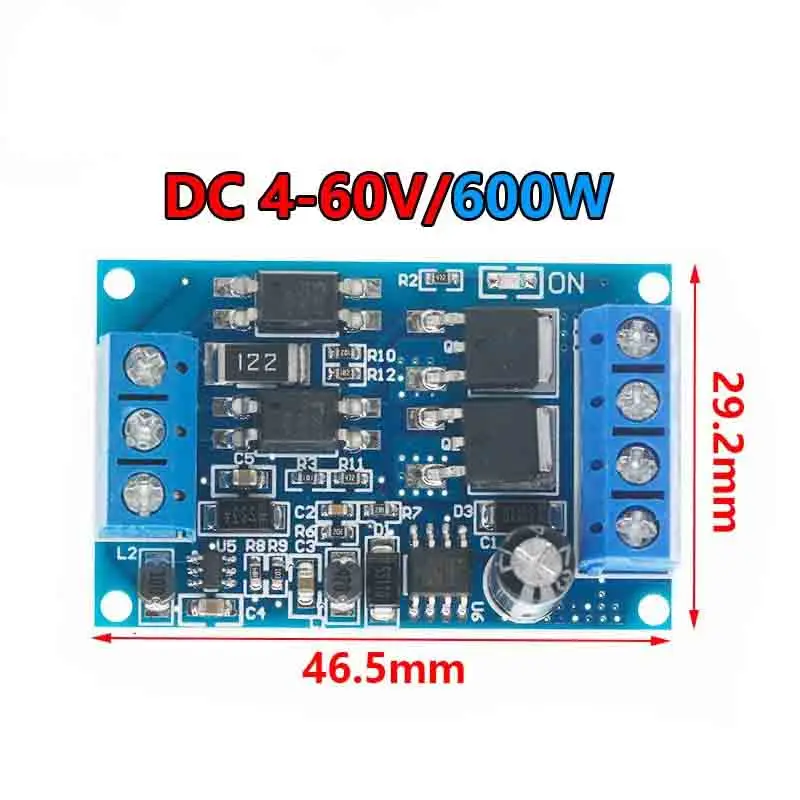 High-Power 600W MOS Tube FET Trigger Drive Module PWM Control High / Low Level Trigger Switch DC 4V-60V 5V 12V 24V