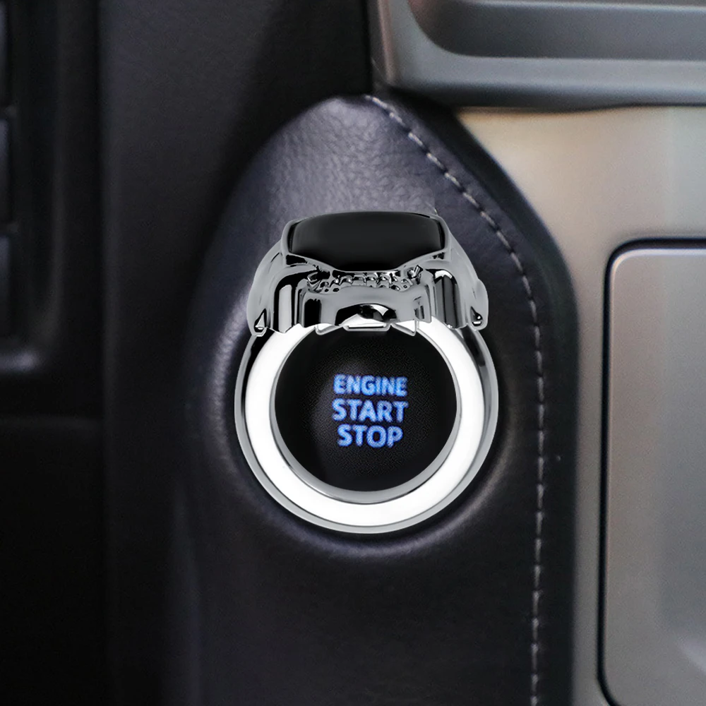 Car Engine One-key Start Metal Start Stop Button Trim Cover Sticker For Volvo R Design XC90 AWD C30 C40 C50 C70 S40 S60 S70 S80