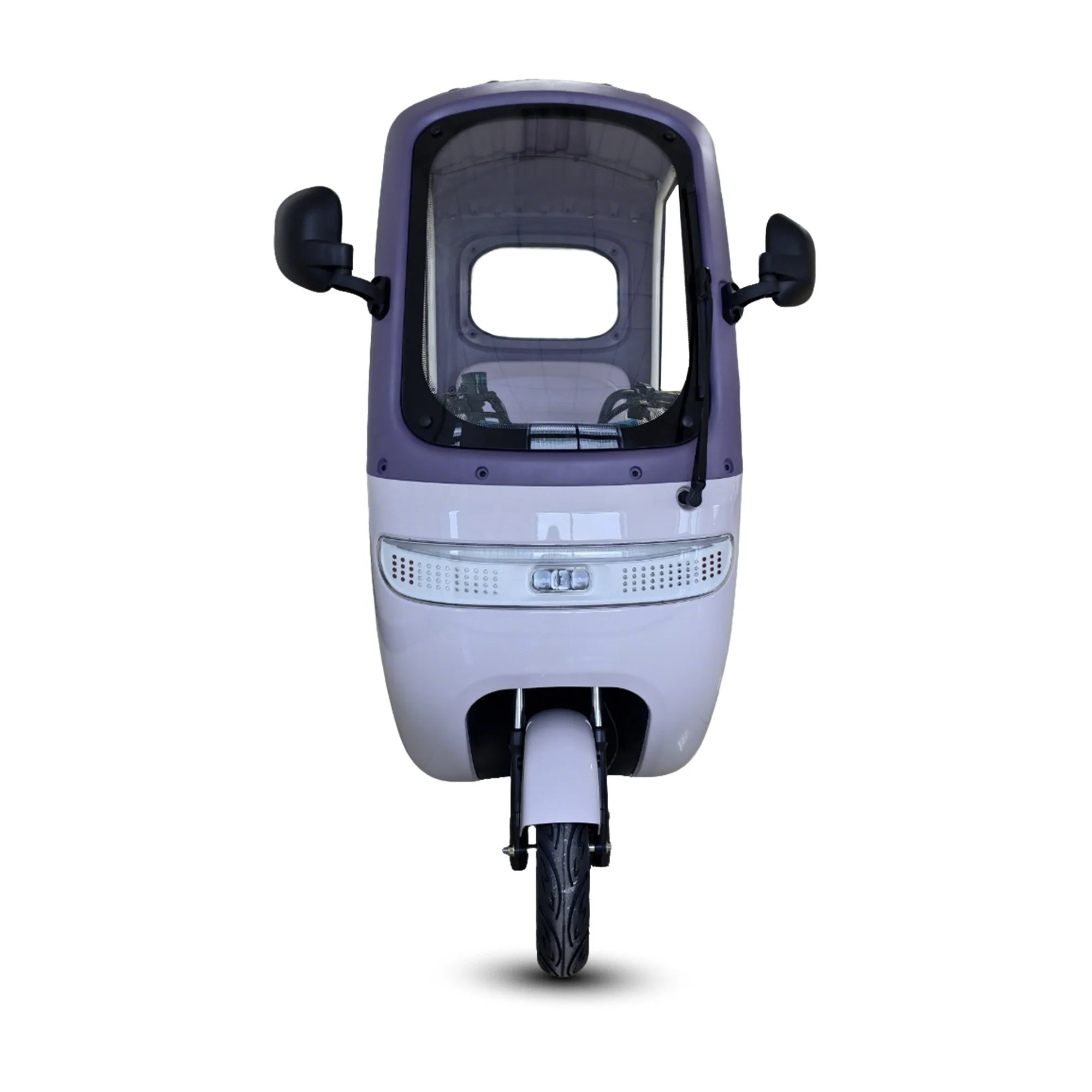 HLD Long Range 40km Electric Tricycle 650W Motor 48V 20Ah 3 Passenger LED Headlight Tubeless Tricycle Bike