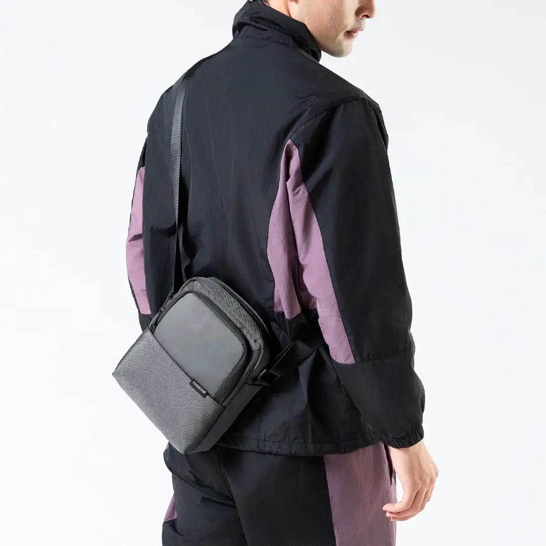 Nova bolsa de ombro de negócios Xiaomi TANJIEZHE Bolsa crossbody de grande capacidade Material impermeável e resistente ao desgaste