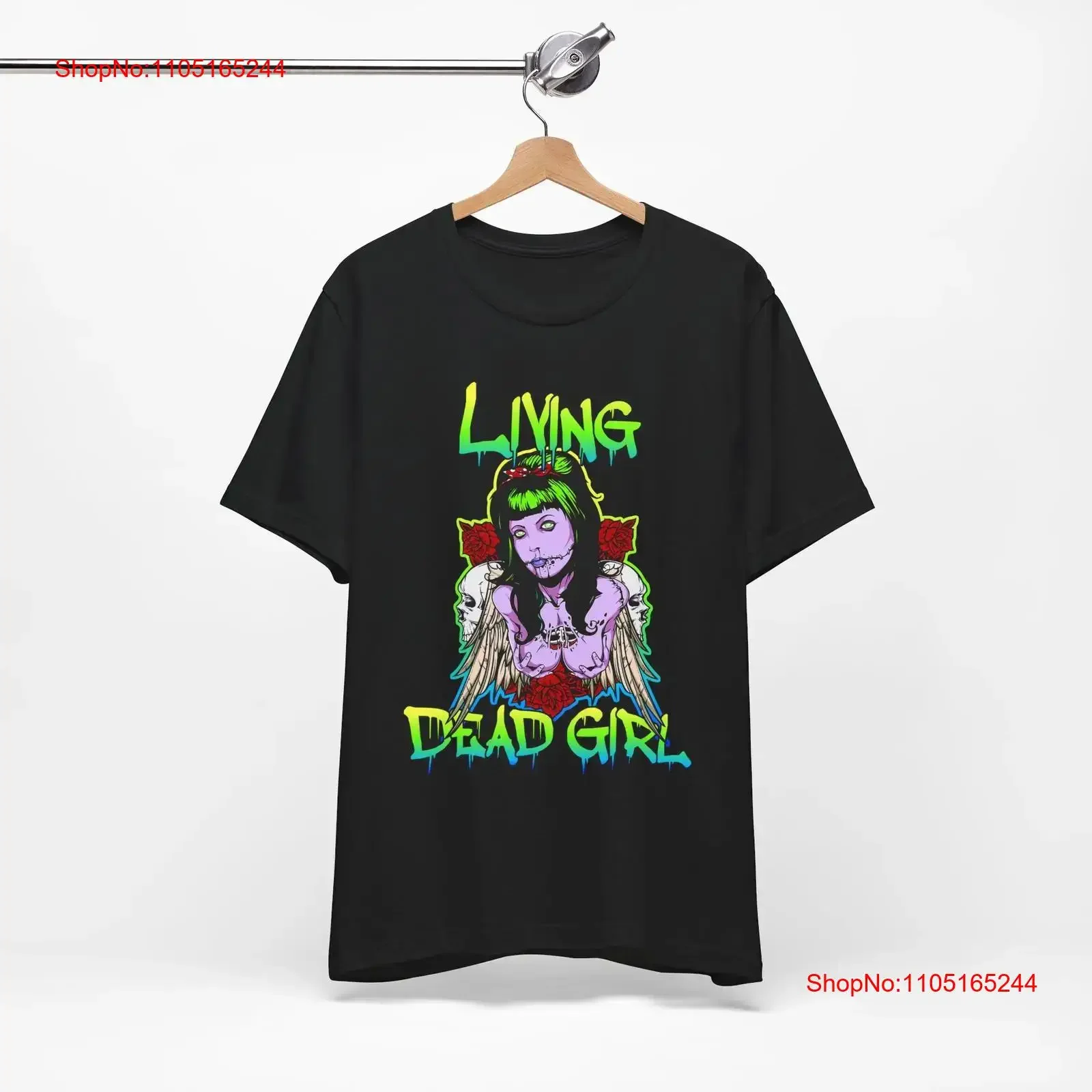 

Living Dead Girl t shirt cult classic Metal Rock Punk Goth Music vintage Washed Stylish Soft Slightly designer clothes