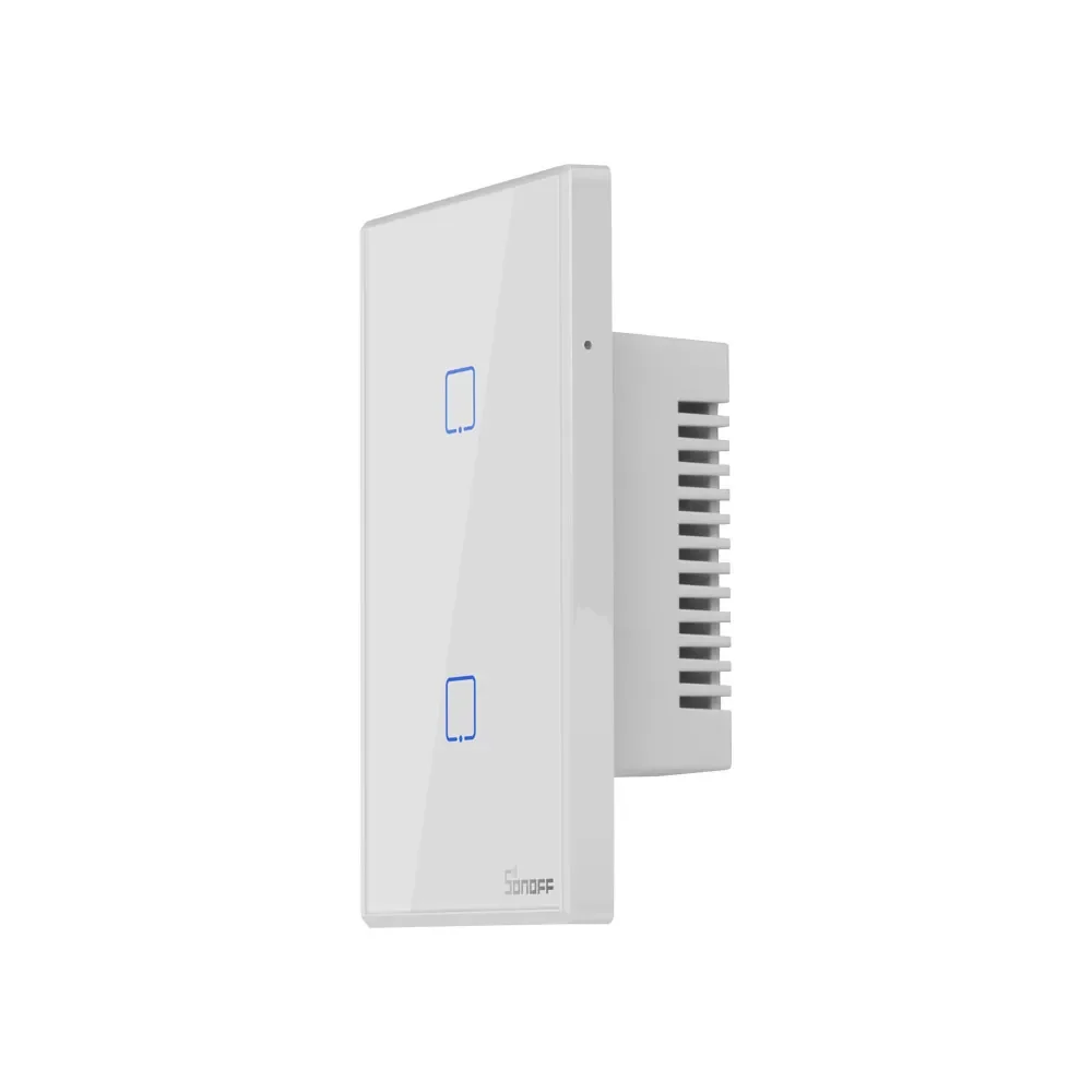 

z For SONOFF T2I 2C Wifi/APP/RF Remote Control Glass Panel Touch 2 Set Wall Light Switch Smart Home Use Alexa Google Home IFTTT