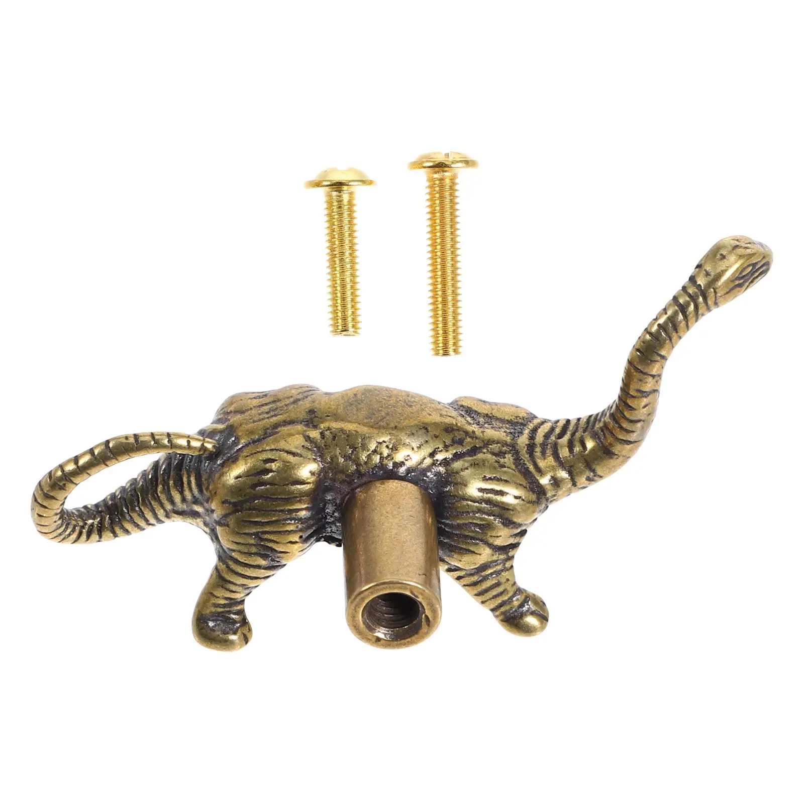 

Dinosaur Copper Handle Brass Gold Drawer Knobs Animal Pulls for Closet Cabinet Door Child Furniture Hardware Smooth Finish