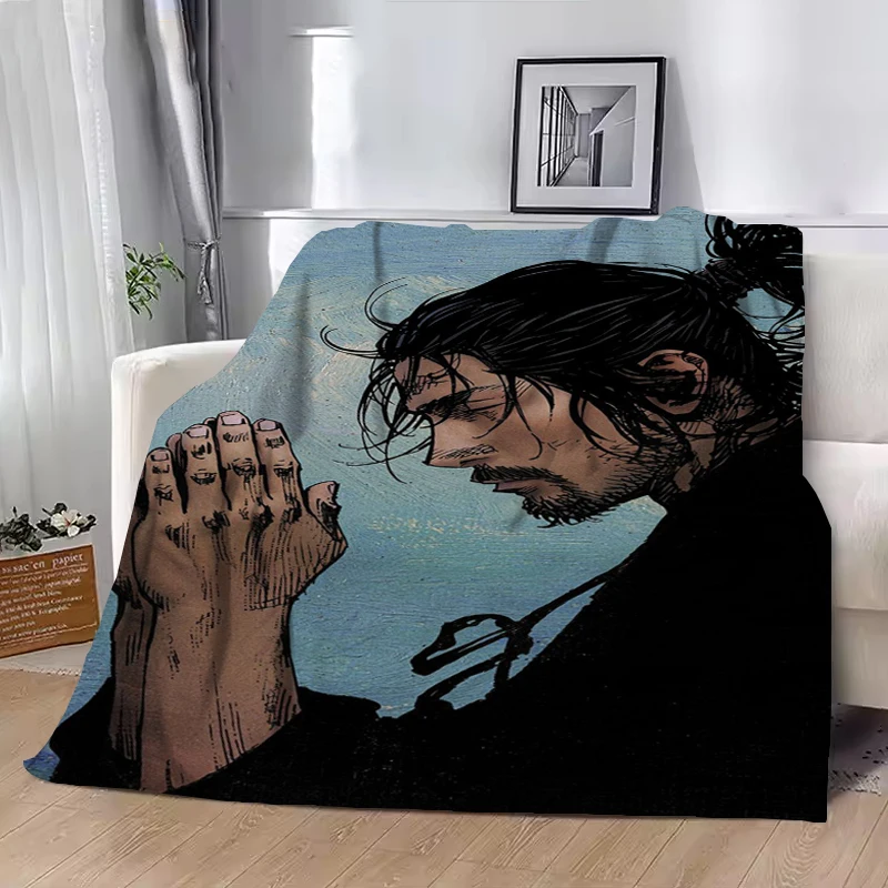 

Vagabond Manga Printed Comfortable Soft Blanket Home Fashion Sofa Bed Living Room Warm Portable Travel Gift Blanket