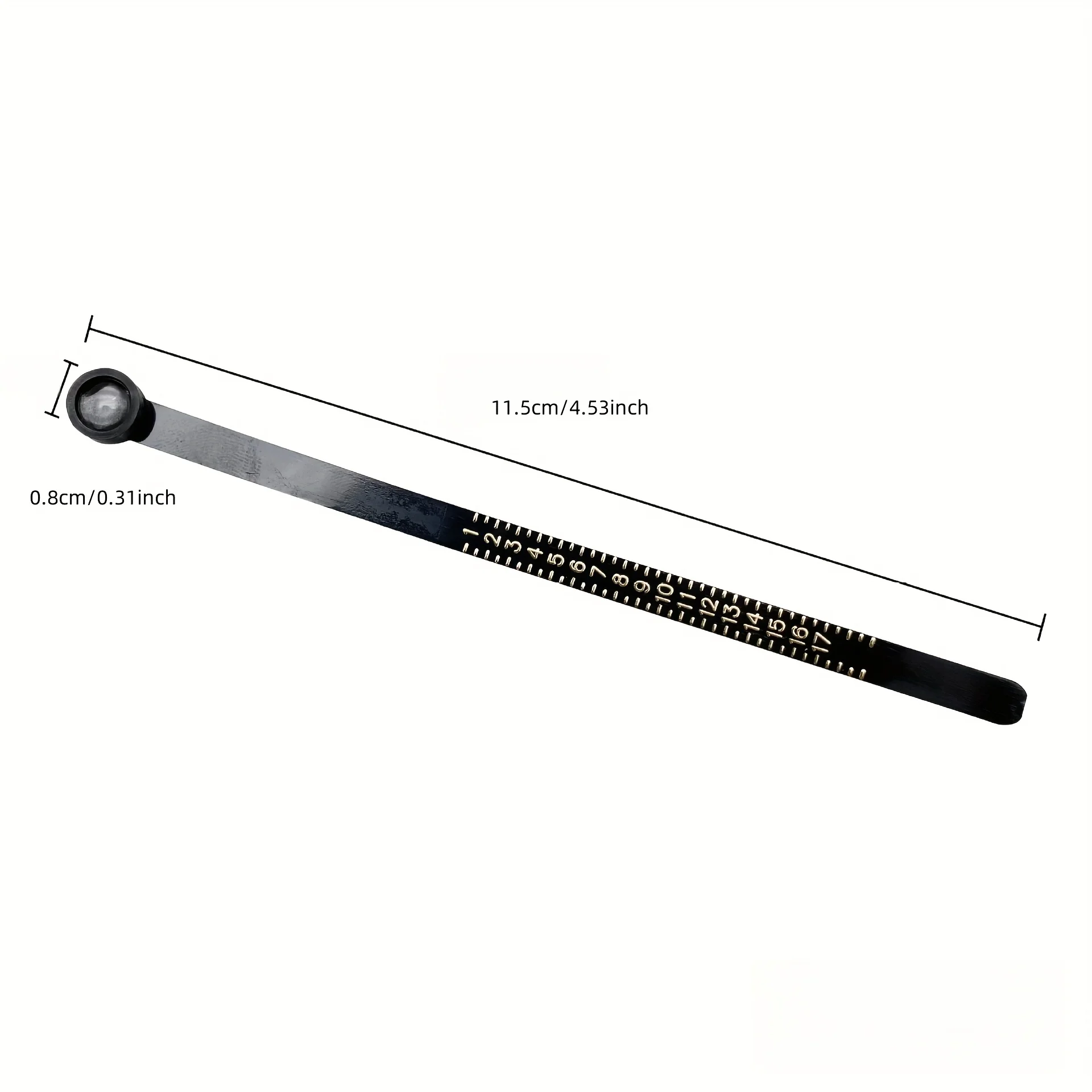 Ring measurement with plastic tool for accurate ring size, suitable for DIY and professional use, ring size tool