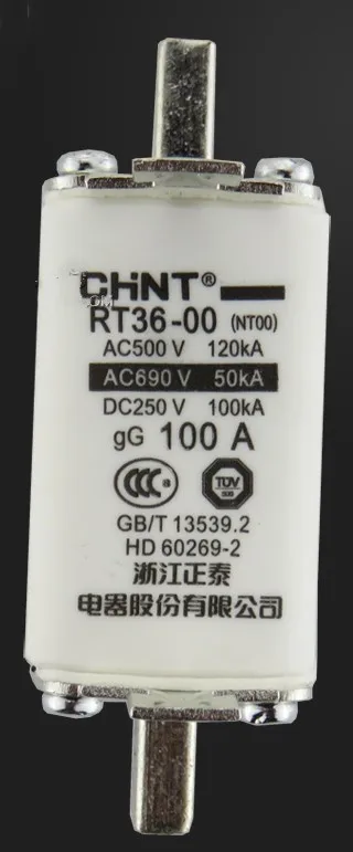 CHNT RT36-00 NT00 100A 500V gG / RT36-00 NT00 10A 16A 20A 25A 32A / RT36-00 NT00 40A 50A 63A 80A / RT36-00 125A 160A Fuses