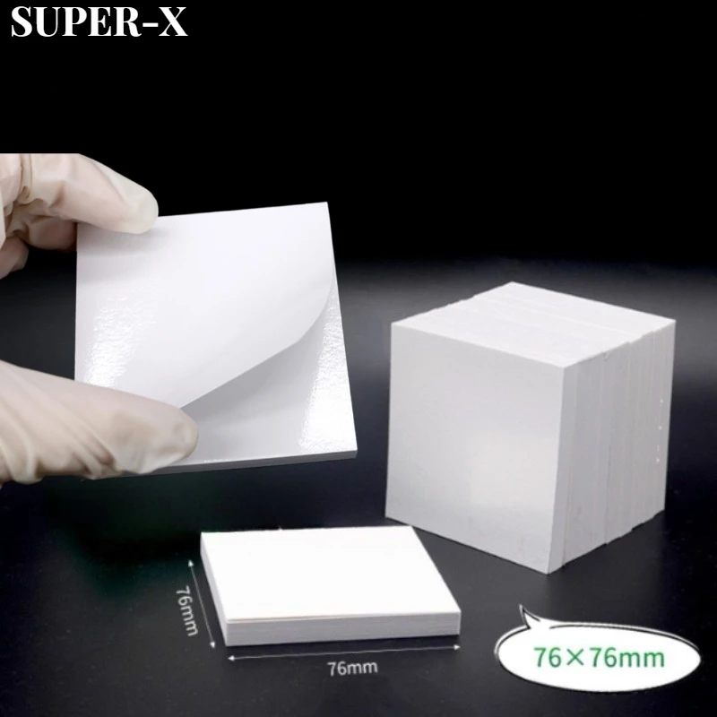 200Sheets/Pack Dental Mixing Pad Thickening White Cementing Paper 2x2‘’ Dental Cement Powder Mixing Waterproof Laminated Paper