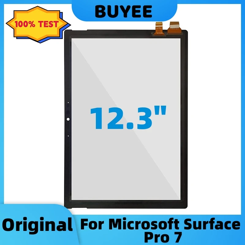 12.3” Touch Panel For Microsoft Surface Pro7 1866 Touch Screen Panel Digitizer Front Glass Laptop Parts Spare Replacement W/ OCA