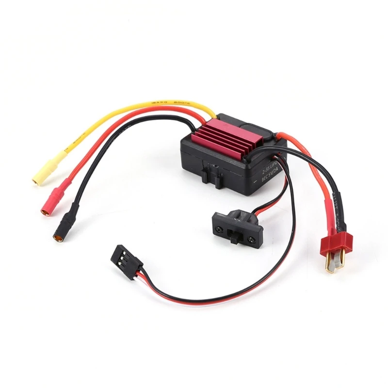 

35A Car Brushless Electric Speed Controller 5.0V/2A BEC Replacement for 1/16 1/14 DIY Car Accessories D5QF