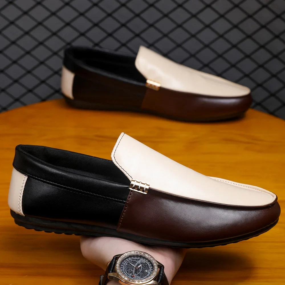 Men Loafers Men Casual Shoes Breathable Loafers Sneakers Fashion Comfortable Flat Handmade Retro Leisure Loafers Shoes Men Shoes