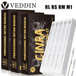 50 Stück sterilisierte Tattoo-Nadeln Einweg rl rs m1 rm Tattoo-Nadeln für Standard-Tattoo-Maschine & Griffe Make-up-Maschine Versorgung