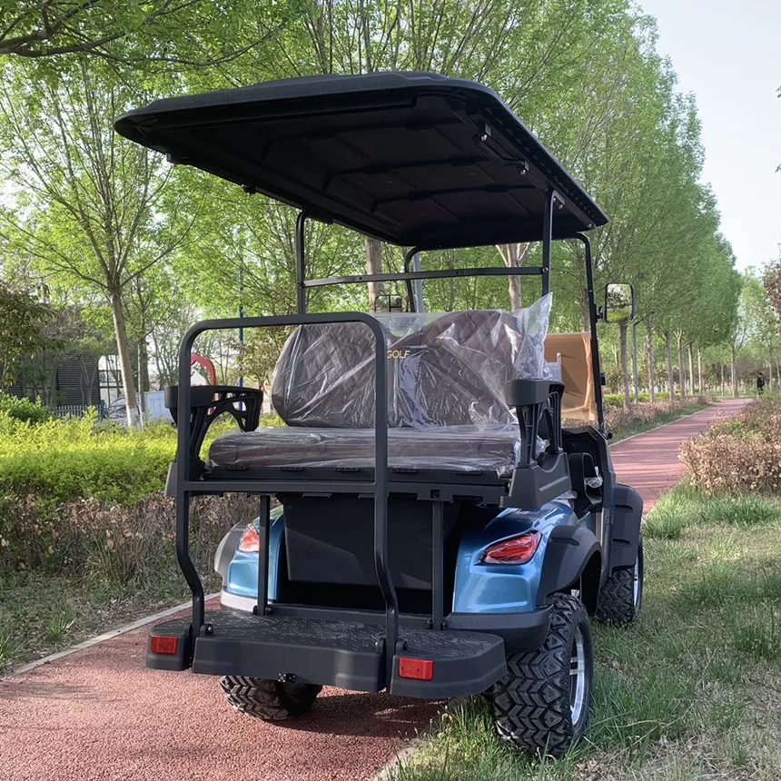 High Quality Lithium Battery 72V120AH Lithium Battery 5000W Motor 6 Seater Golf cart With Cushioned Seat