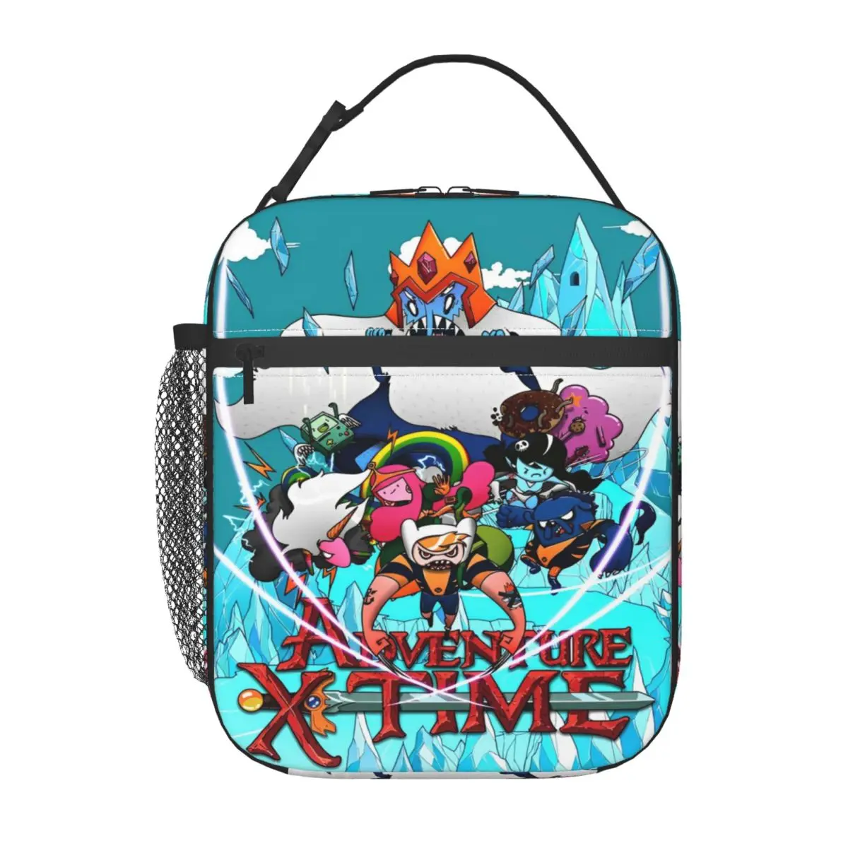 Adventures Times Cartoon TV Product Insulated Lunch Tote Bag For School Food Storage Bag Portable Thermal Cooler Lunch Boxes