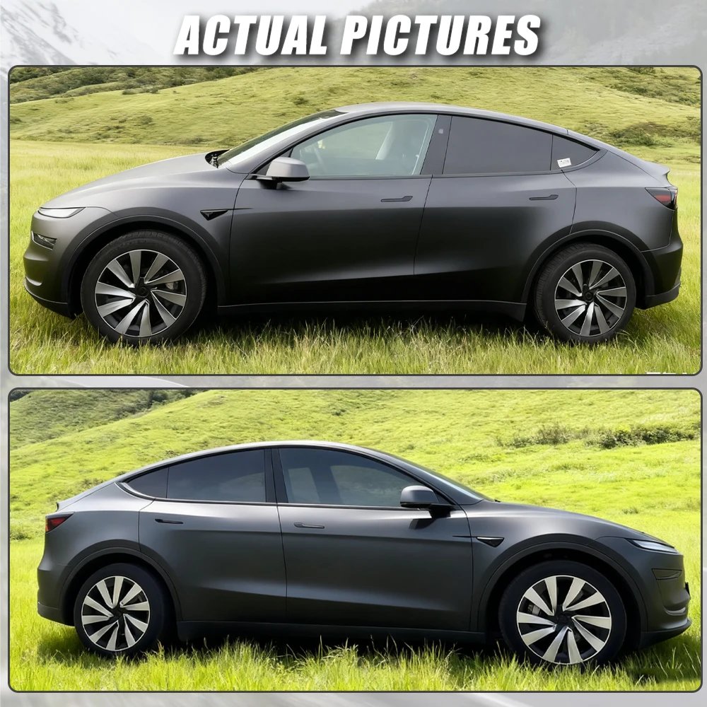 4 قطعة Hubcaps ل تسلا نموذج Y Juniper 19 بوصة 2025 الأداء استبدال أغطية الاطارات غطاء محور السيارات كامل حافة الملحقات