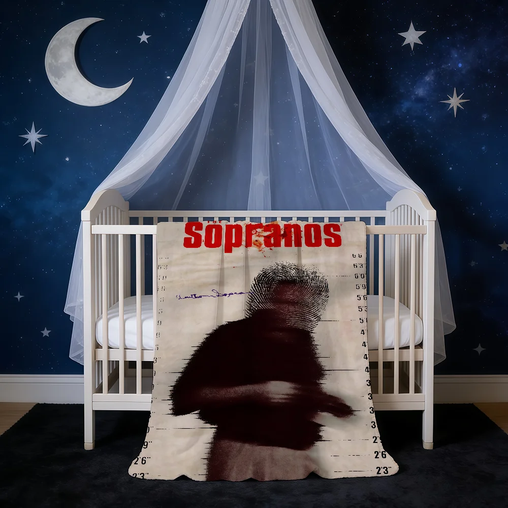 Blanket Super Warm TV Comfortable Plush Throw Blanket Series The Child Home Sofa Bedroom S-Sopranos-ES Gift