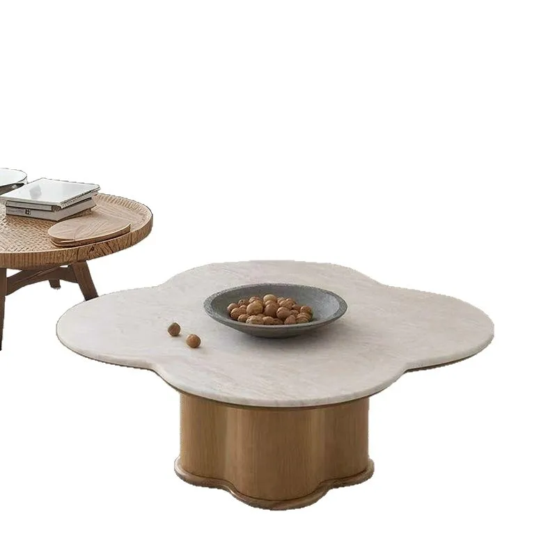 Retro living room four-leaf clover home tea table four-leaf clover designer creative