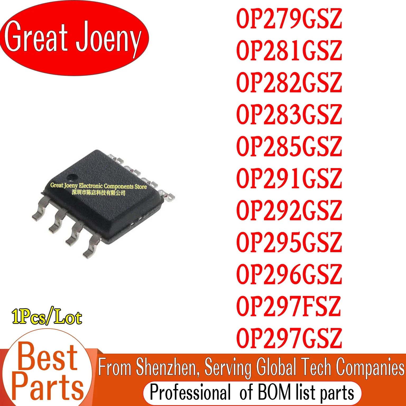 

OP279GSZ OP281GSZ OP282GSZ OP283GSZ OP285GSZ OP291GSZ OP292GSZ OP295GSZ OP296GSZ OP297FSZ OP297GSZ Chipset SOP8 Bulk Best Price