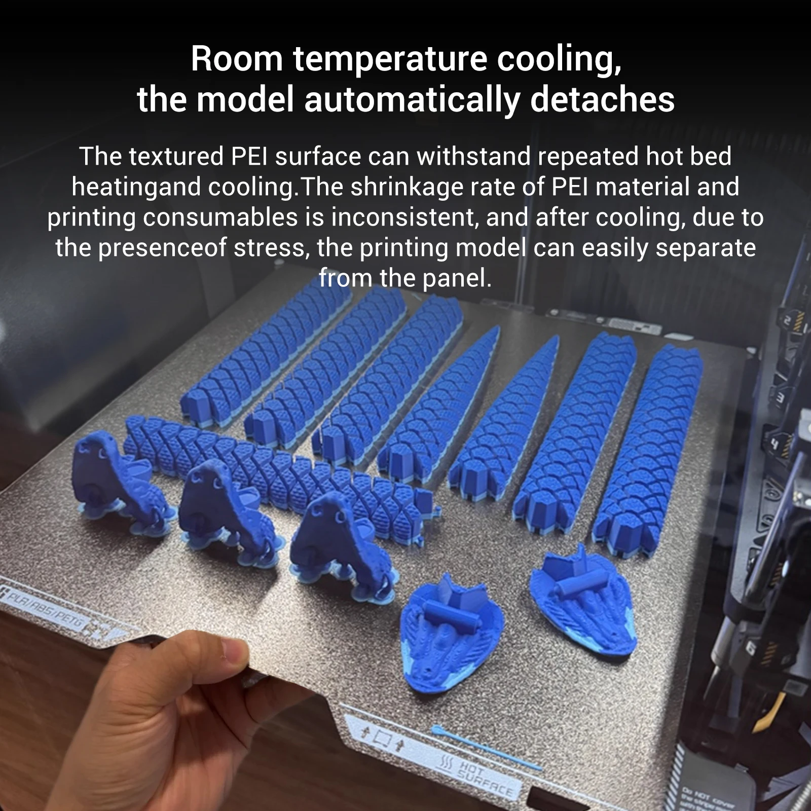 

For Bambu Lab H2C Build Plate Double-Sided printing 335×325mm PEI Plate Spring Steel Sheet for bambulab h2c Hot Bed